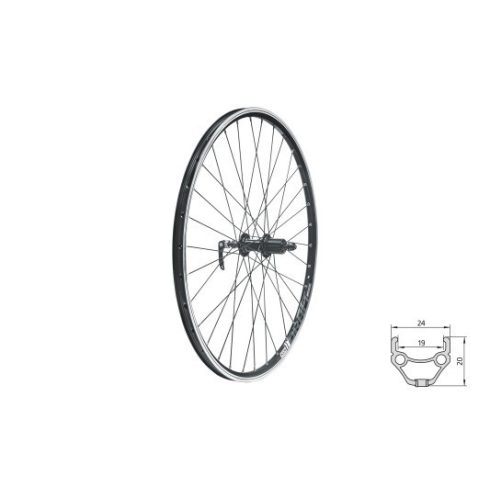 Kellys Draft V-brake R 28/29" fűzött hátsó kerék