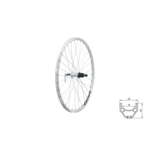 Kellys Draft V-brake R 26" fűzött kerékpár hátsó kerék