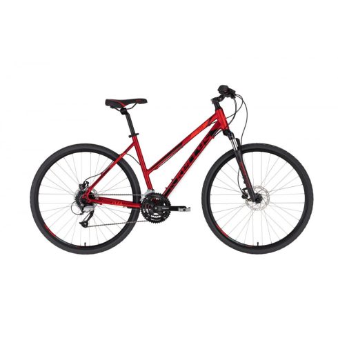 Kellys Clea 90 Dark Red női cross trekking kerékpár 2021