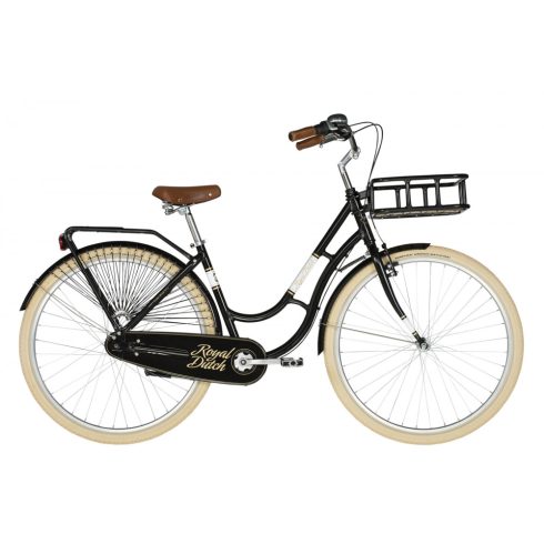 Kellys Royal Dutch Black 460 városi kerékpár